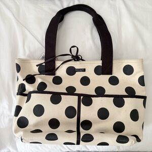 Kate Spade Polka Dot Canvas Tote